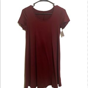 Burgundy XS Stretchy Tunic
